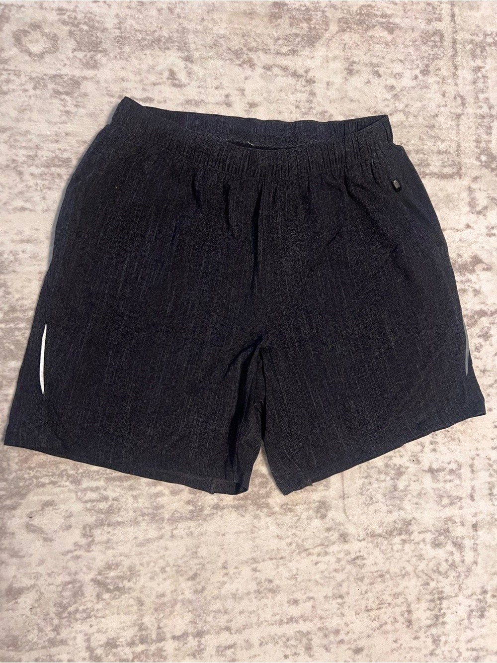 Lululemon Men's Heather Black Pace Maker Shorts